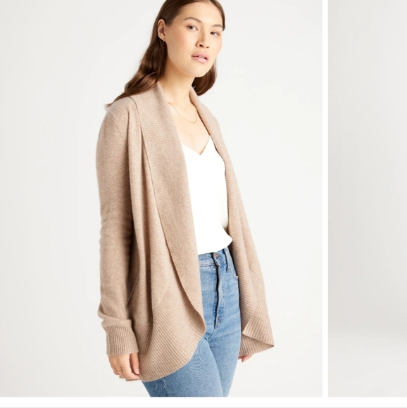 Quince Sweaters - Mongolian cashmere Open Front Cardigan Sweater Numerous Colors